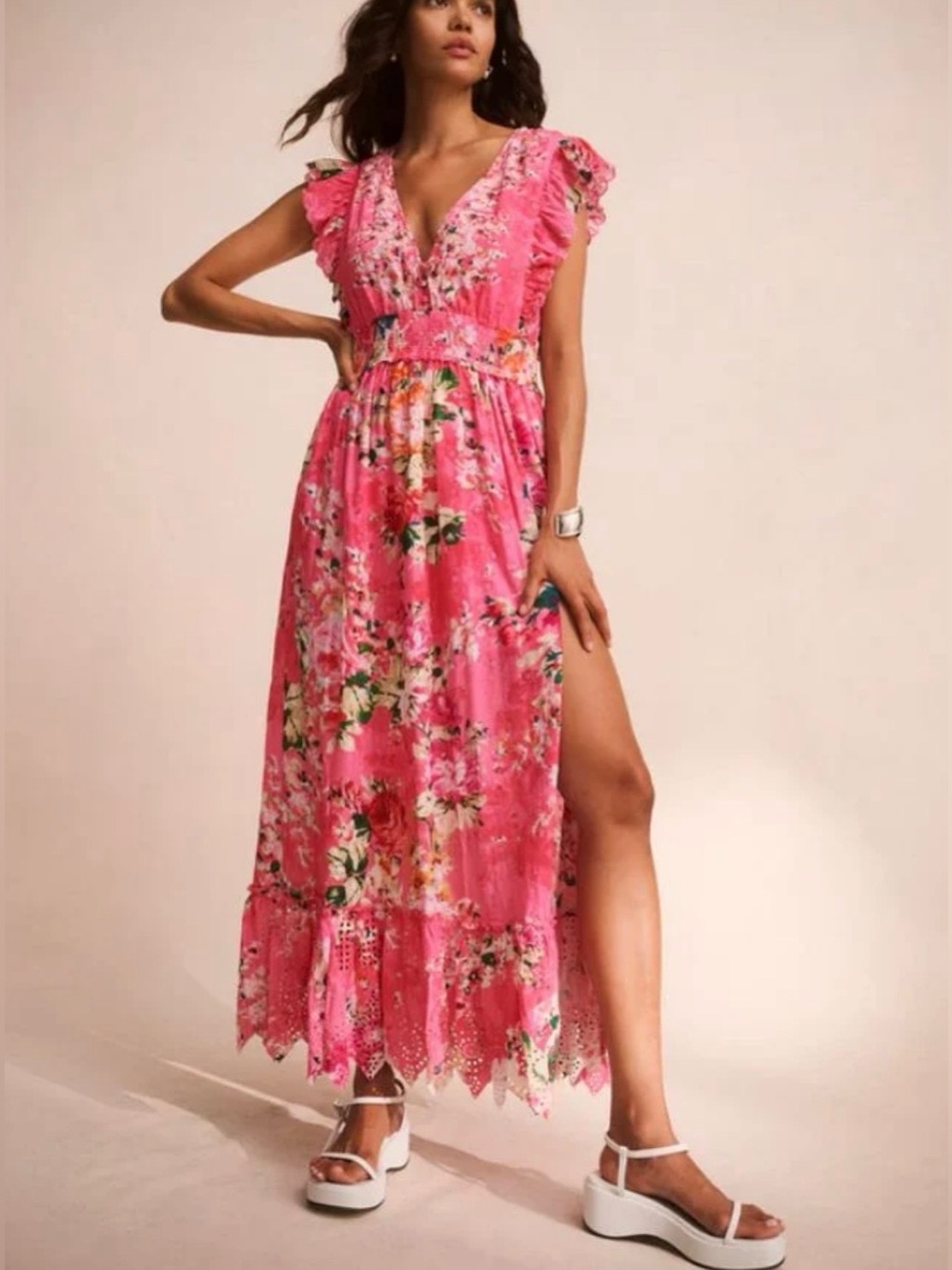 HEMANT & NANDITA Tula Long Dress - Picture 3 of 16